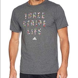 ADIDAS. Men’s shirt dark gray size L. Preowned